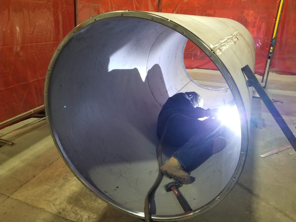 Welding Stainless-Steel cylinders