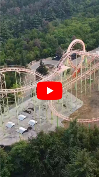 Amusement Park roller coaster video thumbnail