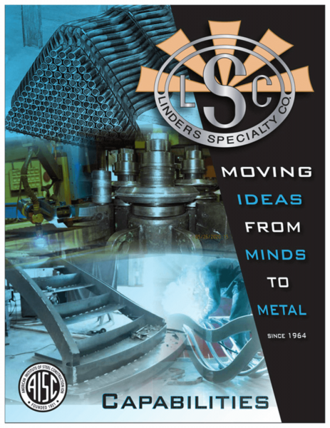 Cover page of metal fabrication Capabilities brochure