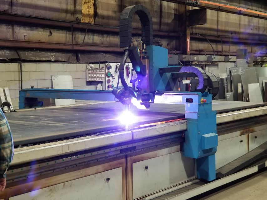 5-Axis Plasma Cutting Table closeup