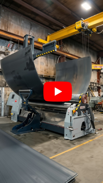 Plate rolling machine with 5/16 steel