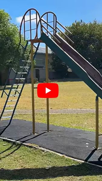 Metal playground slide playground slide